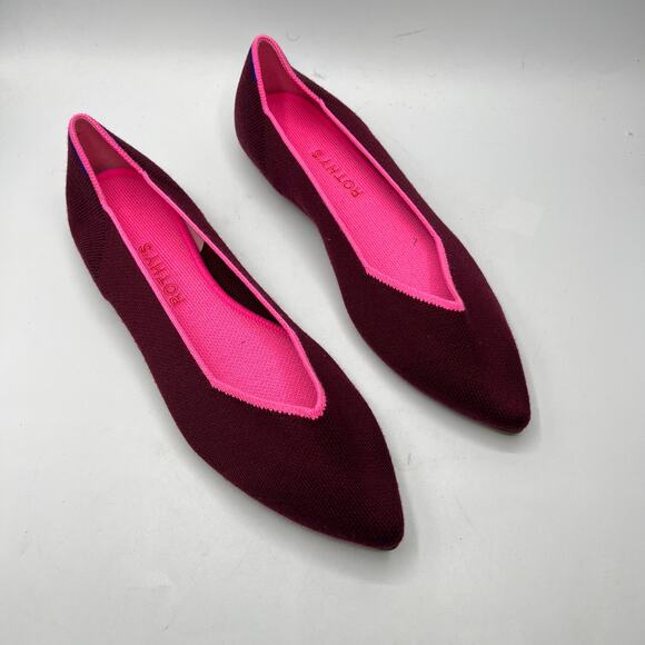 Rothy's Shoes - Rothys Retired Currant Merino Point Flats Multicolor Size 9